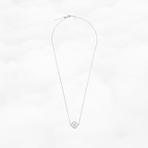Auspicious Origin Small Floating Pendant Necklace Silver